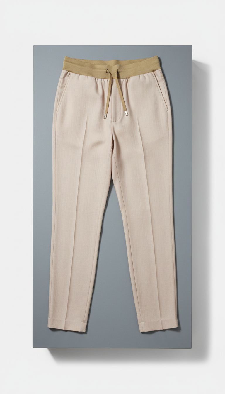 Joggers entallados porcelana