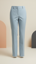 Pantalón recto celeste urbano