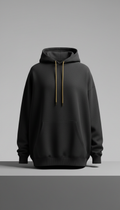 Sudadera oversize negro grafito